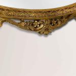 MACE Heritage - Barocker ovaler Goldspiegel - Handgefertigt - Massivholz - Glasspiegel - Goldpapierfarbe