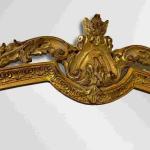 MACE Heritage - Barocker ovaler Goldspiegel - Handgefertigt - Massivholz - Glasspiegel - Goldpapierfarbe