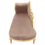 MACE Heritage - Canapé baroque – velours, sculpté, taupe, blanc, rouge