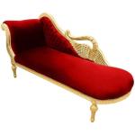 MACE Heritage - Méridienne baroque – velours, sculpté, bordeaux, blanc, rouge