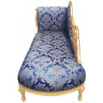 MACE Heritage - Méridienne baroque – satin, sculpté, blanc, bleu, rouge – ko-330