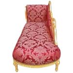 MACE Heritage - Méridienne baroque – satin, sculpté, blanc, bleu, rouge – ko-331
