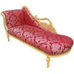 MACE Heritage - Méridienne baroque – satin, sculpté, blanc, bleu, rouge – ko-331