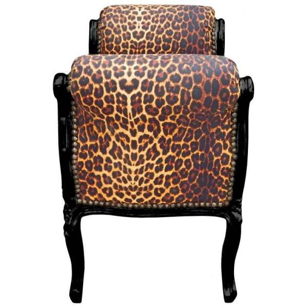 MACE Heritage - Banquette Louis XV / baroque – velours, noir, blanc, rouge – ko-347