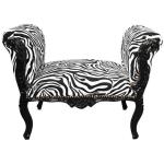 MACE Heritage - Banquette Louis XV / baroque – noir, blanc, rouge