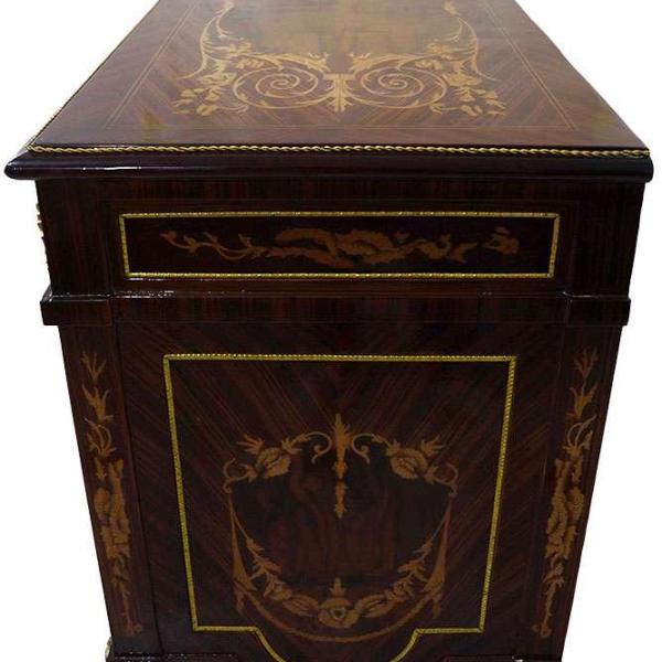 MACE Luxus Barock Sideboard mit Intarsien Messingbeschlägen 2 Schubladen und 2 Türen