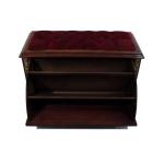 MACE Heritage - Meuble classique baroque – velours, laiton, blanc, rouge, brun