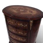 Baroque Chest Of Drawers - Four Drawers - Color Brown - Marquetry -MACE