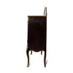 MACE-Luxury baroque showcase with 3 drawers - Two shelves - Brown color - Brass - Handmade - 110cm width
