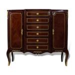 MACE Luxus Barock Sideboard mit Intarsien Messingbeschlägen 2 Schubladen und 2 Türen