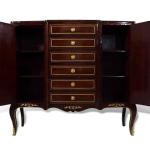 MACE Luxus Barock Sideboard mit Intarsien Messingbeschlägen 2 Schubladen und 2 Türen