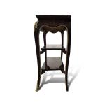 MACE Heritage - Barock TV-Tisch-Braun Farbe-Messing-Zwei Schubladen-Zwei Holzeinlegeböden -Holzoberfläche - Intarsien - Barock Möbel - 110cm Breite