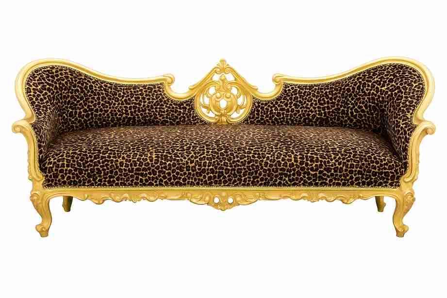 Baroque luxury Napoleon III style - Gold/Leopard - Classic furniture - Living room furniture - Royal leopard fabric - MACE