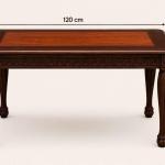 Baroque Table 120x50x58 cm – Handcrafted Solid Wood Table with Carved Details | MACE HERITAGE