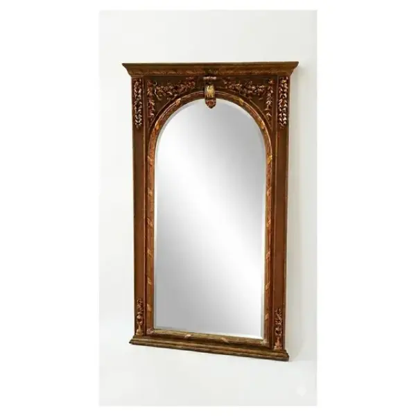MACE Heritage – Großformatiger Barockspiegel in antik patiniertem Gold – Handgefertigt – 230 cm