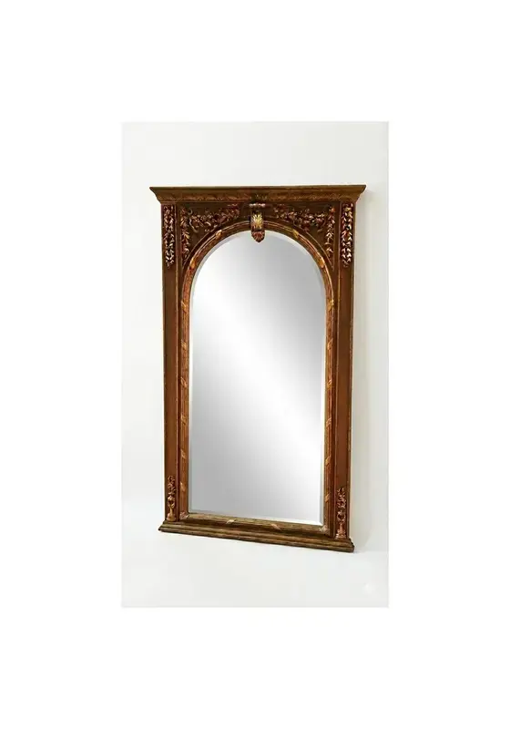 MACE Heritage – Großformatiger Barockspiegel in antik patiniertem Gold – Handgefertigt – 230 cm