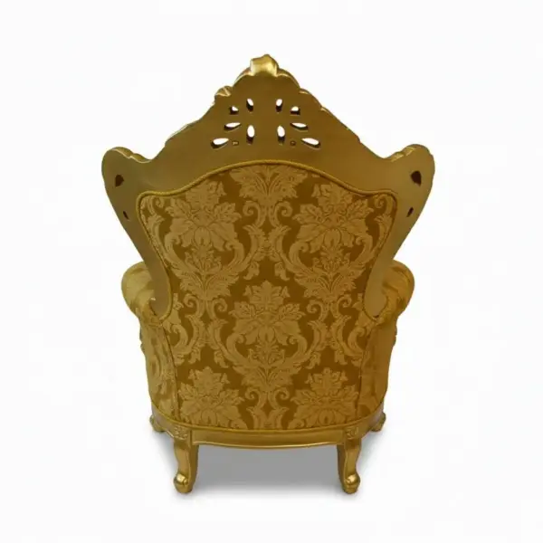 MACE Heritage – Luxuriöser Barock-Sessel in Gold mit Gobelin-Stoff