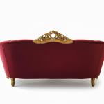 MACE Heritage  - Luxury Baroque style sofa - Red Velvet fabric -Gold wood - classic furniture