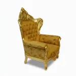 MACE Heritage – Luxuriöser Barock-Sessel in Gold mit Gobelin-Stoff