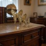 MACE Heritage – Barockes Schmetterlings-Set aus massivem Messing in Antikgold, handgefertigt
