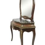 MACE Heritage - Table console baroque – velours, marbre, rouge, doré