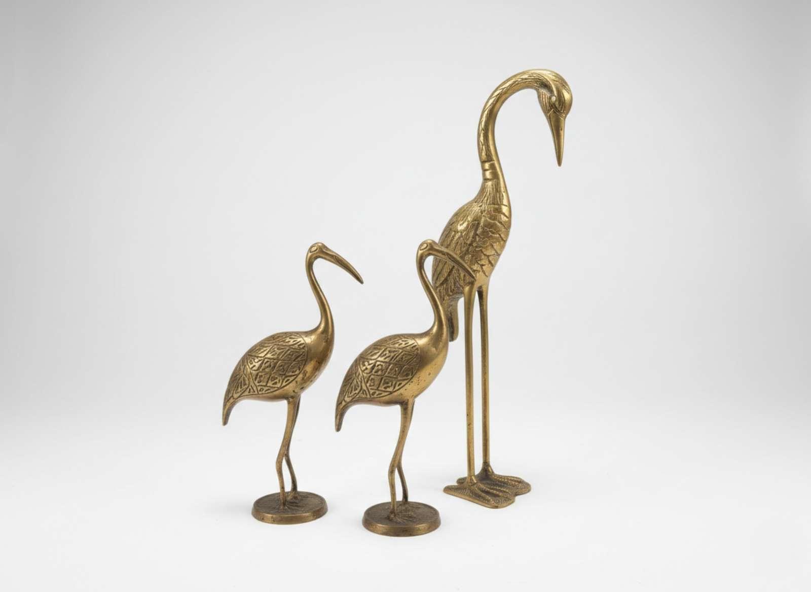 MACE Heritage – Barockes Flamingo-Set aus massivem Messing in Antikfinish, handgefertigt