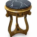 MACE Heritage – Baroque Louis XVI Side Table in Bird’s-Eye Maple with Metal Accents