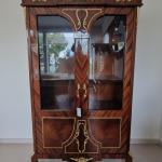 MACE-Baroque office display case - Brass - Brown color - Two glass doors - Two drawers - Filing cabinet - Office furniture