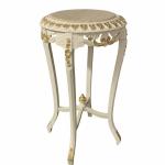 MACE Heritage – Barocker Beistelltisch mit Marmorplatte in Ivory-Creme und Antikgold