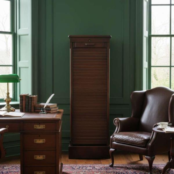 English office cabinet - Light brown color - Handmade - Solidwood -9 drawers - file cabinet - Office furniture - MACE