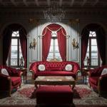 MACE Heritage  - Luxury Baroque style sofa - Red Velvet fabric -Gold wood - classic furniture
