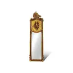 MACE Heritage – Prunkvoller Barock-Wandspiegel mit Frauenrelief & Krone – Gold – 180 cm