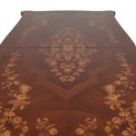 MACE Heritage - Chaise de salle à manger baroque – velours, laiton, marqueterie, verre, sculpté