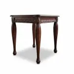 MACE Heritage - Kleiner barocker quadratischer Couchtisch - Massivholz - Handgefertigt - Quadratischer Beistelltisch - Farbe braun
