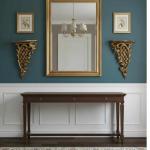 MACE Heritage – Baroque Wall Console in Gold Finish with Rococo Carved Ornaments