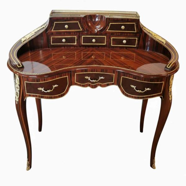 MACE Heritage – Barock Sekretär-Schreibtisch aus Massivholz mit Messingdetails