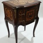 MACE Heritage – Barocke Intarsien-Kommode Louis XV in Dunkelbraun mit Messing