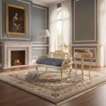 MACE Heritage – Barocker Beistelltisch mit Marmorplatte in Ivory-Creme und Antikgold