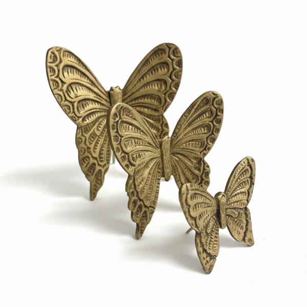 MACE Heritage – Barockes Schmetterlings-Set aus massivem Messing in Antikgold, handgefertigt