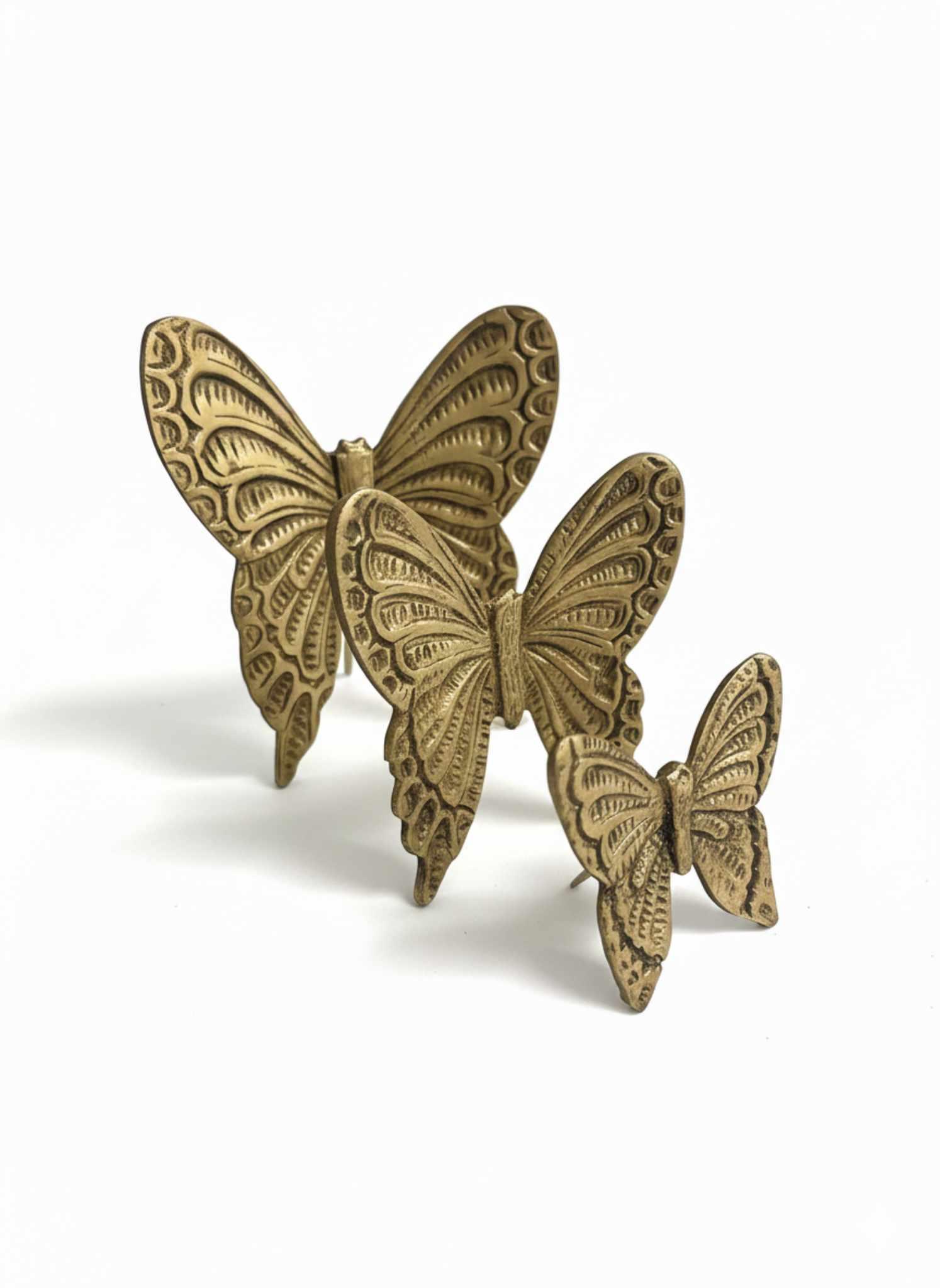 MACE Heritage – Barockes Schmetterlings-Set aus massivem Messing in Antikgold, handgefertigt