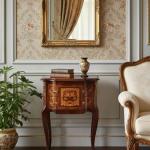 MACE Heritage – Barocke Intarsien-Kommode Louis XV in Dunkelbraun mit Messing