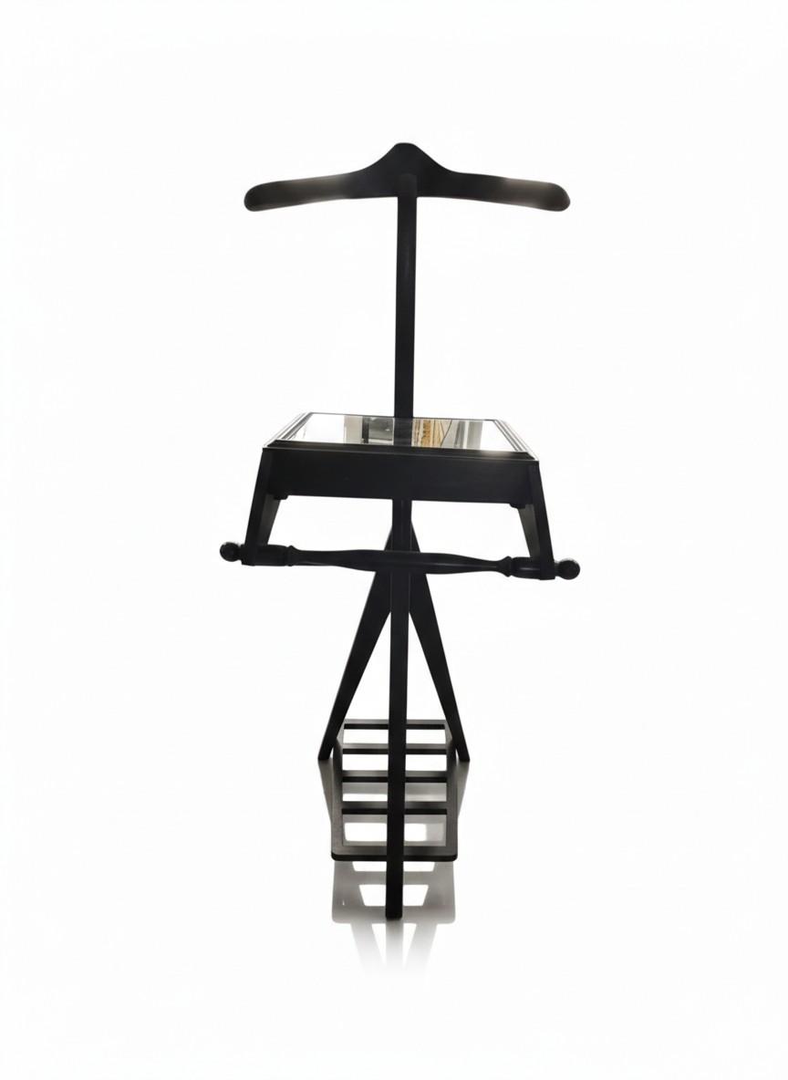 MACE Heritage - Baroque Louis XVI office hanger -Brown color - Mirror - One small drawer - Office furniture