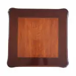 MACE Heritage - Kleiner barocker quadratischer Couchtisch - Massivholz - Handgefertigt - Quadratischer Beistelltisch - Farbe braun